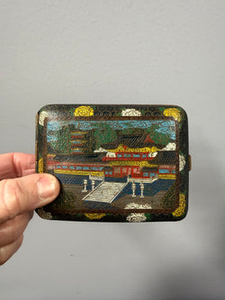 Stunning Masterpiece Late Meiji Period Japanese Cloisonne Cigarette / Card Case