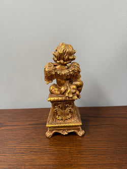 Vintage Gilt Cherub Playing Violin