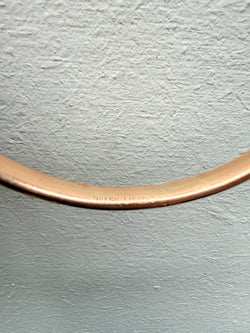 Antique 9ct Silver Lined Rose Gold Bangle