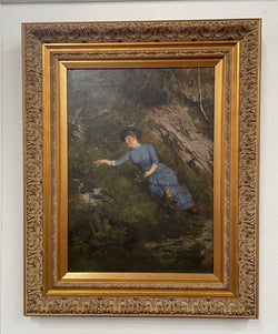 Beautiful Victorian Oil Painting on Canvas | Antique & Vintage | Moonee Ponds Antiques | Australia Wide Delivery