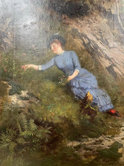 Beautiful Victorian Oil Painting on Canvas | Antique & Vintage | Moonee Ponds Antiques | Australia Wide Delivery