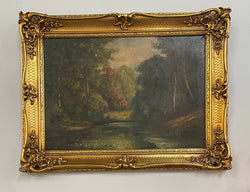 Beautiful French Landscape oil on canvas | Antique & Vintage | Moonee Ponds Antiques | Australia Wide Delivery