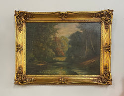 Beautiful French Landscape oil on canvas | Antique & Vintage | Moonee Ponds Antiques | Australia Wide Delivery