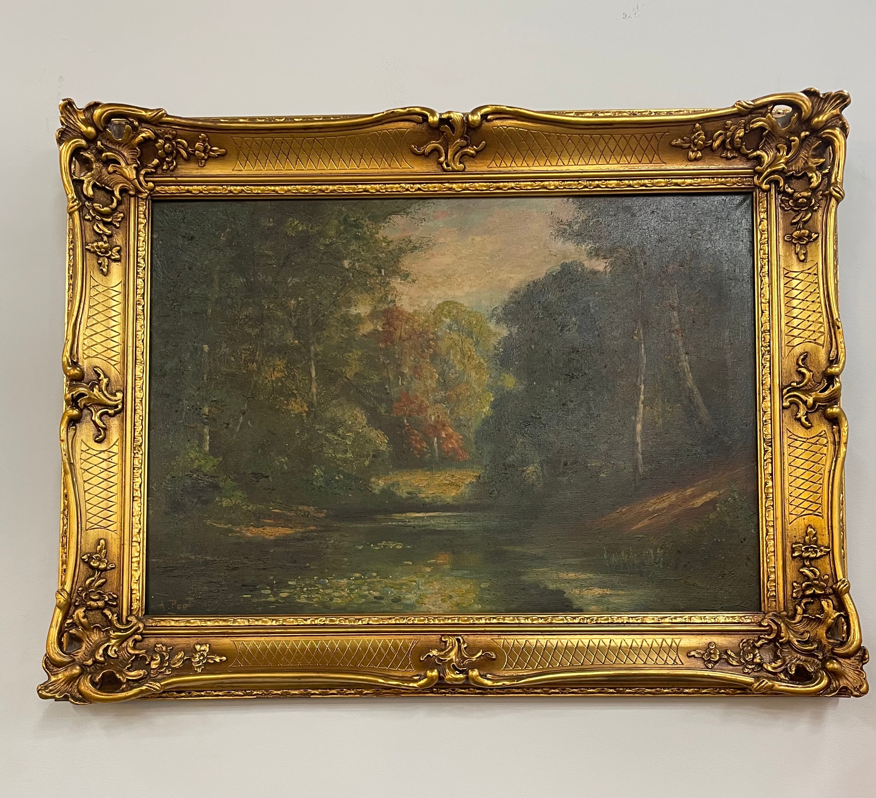 Beautiful French Landscape oil on canvas