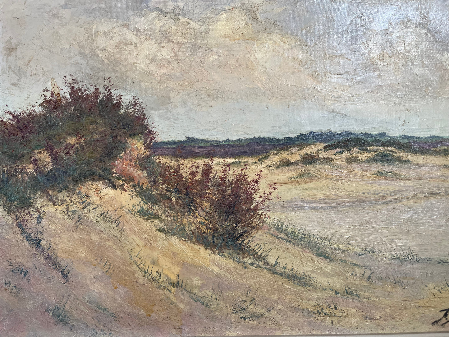 Lovely oil on canvas beach Scene Painting