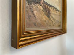Belgium Oil on Canvas Landscape Painting | Antique & Vintage | Moonee Ponds Antiques | Australia Wide Delivery