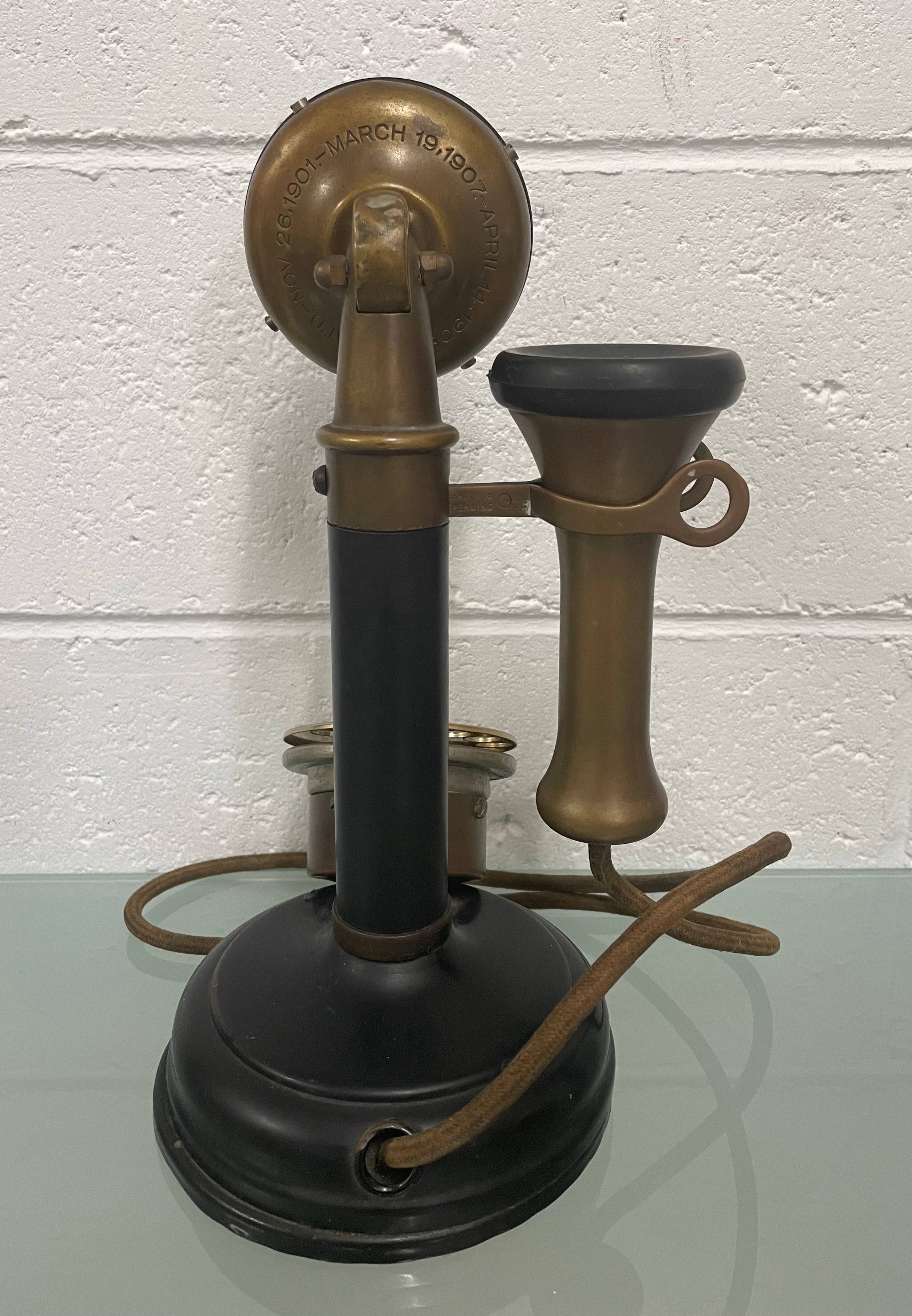 Antique Original Candlestick Table Phone | Antique & Vintage | Moonee Ponds Antiques | Australia Wide Delivery