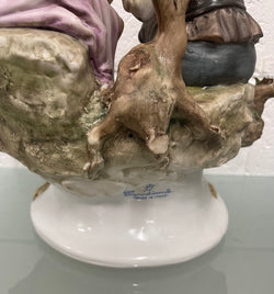 Signed Capodimonte Figurine Group | Antique & Vintage | Moonee Ponds Antiques | Australia Wide Delivery