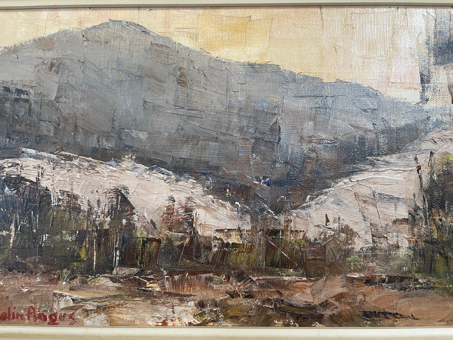 John Angus Australian Oil On Canvas Painting