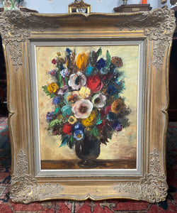 R. de Buck Belgium Framed Painting | Antique & Vintage | Moonee Ponds Antiques | Australia Wide Delivery