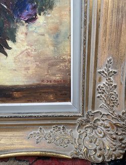 R. de Buck Belgium Framed Painting | Antique & Vintage | Moonee Ponds Antiques | Australia Wide Delivery