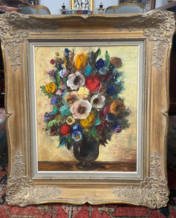 R. de Buck Belgium Framed Painting | Antique & Vintage | Moonee Ponds Antiques | Australia Wide Delivery
