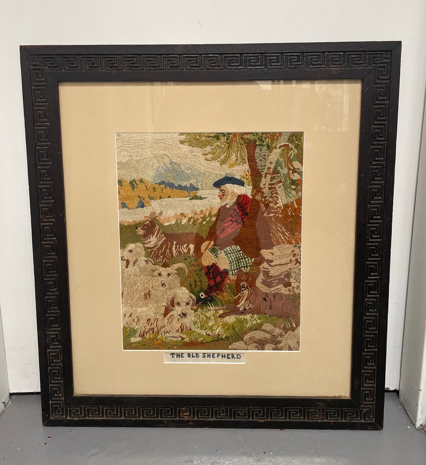 Edwardian Silk Tapestry Framed