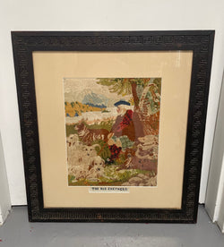 Edwardian Silk Tapestry Framed | Antique & Vintage | Moonee Ponds Antiques | Australia Wide Delivery