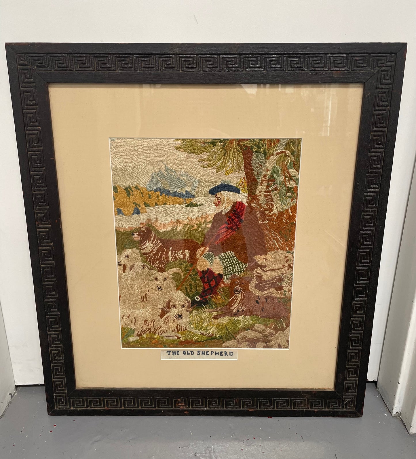 Edwardian Silk Tapestry Framed