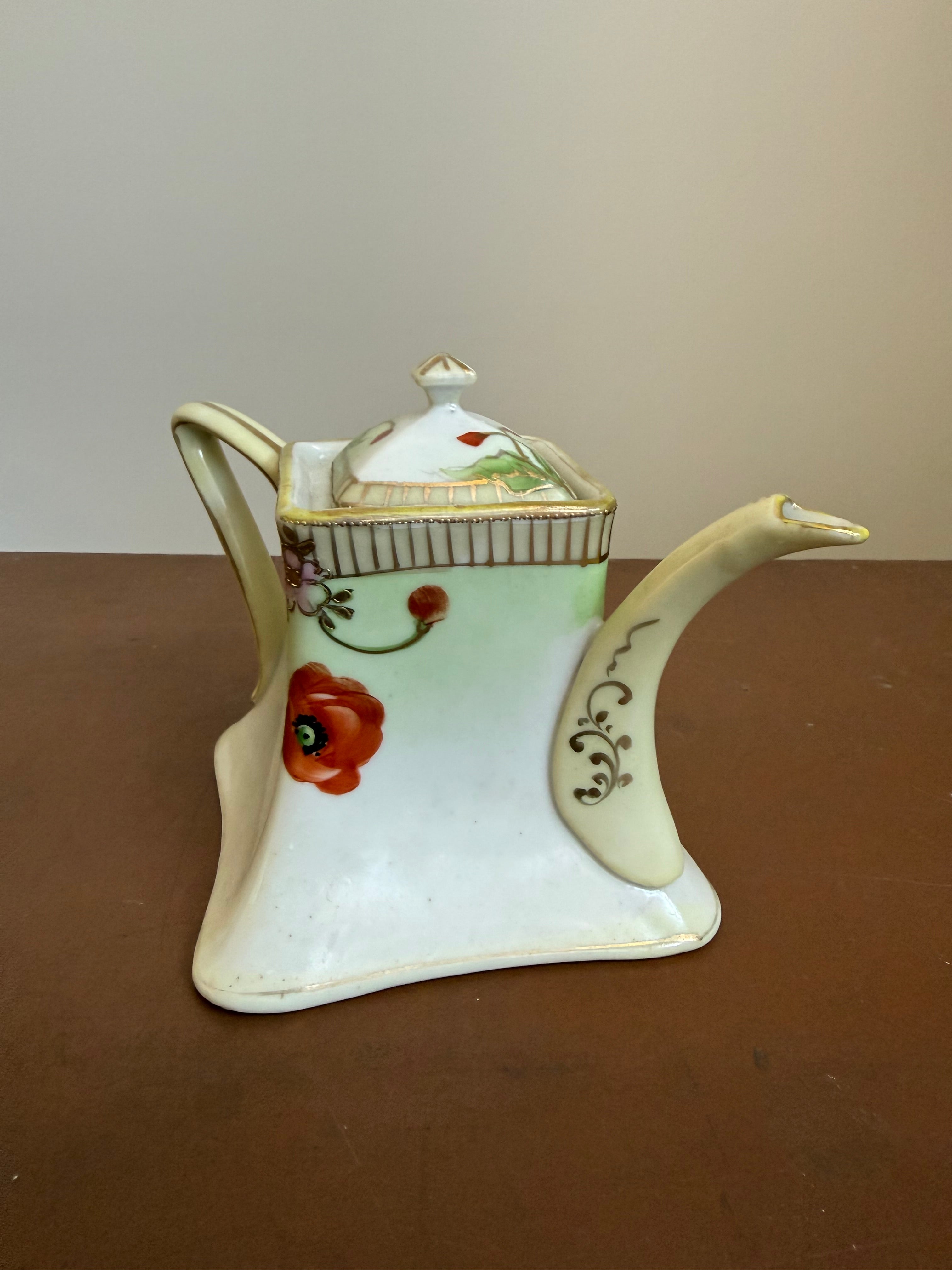 Antique Early Japanese Tea Pot -  Art Nouveau Style