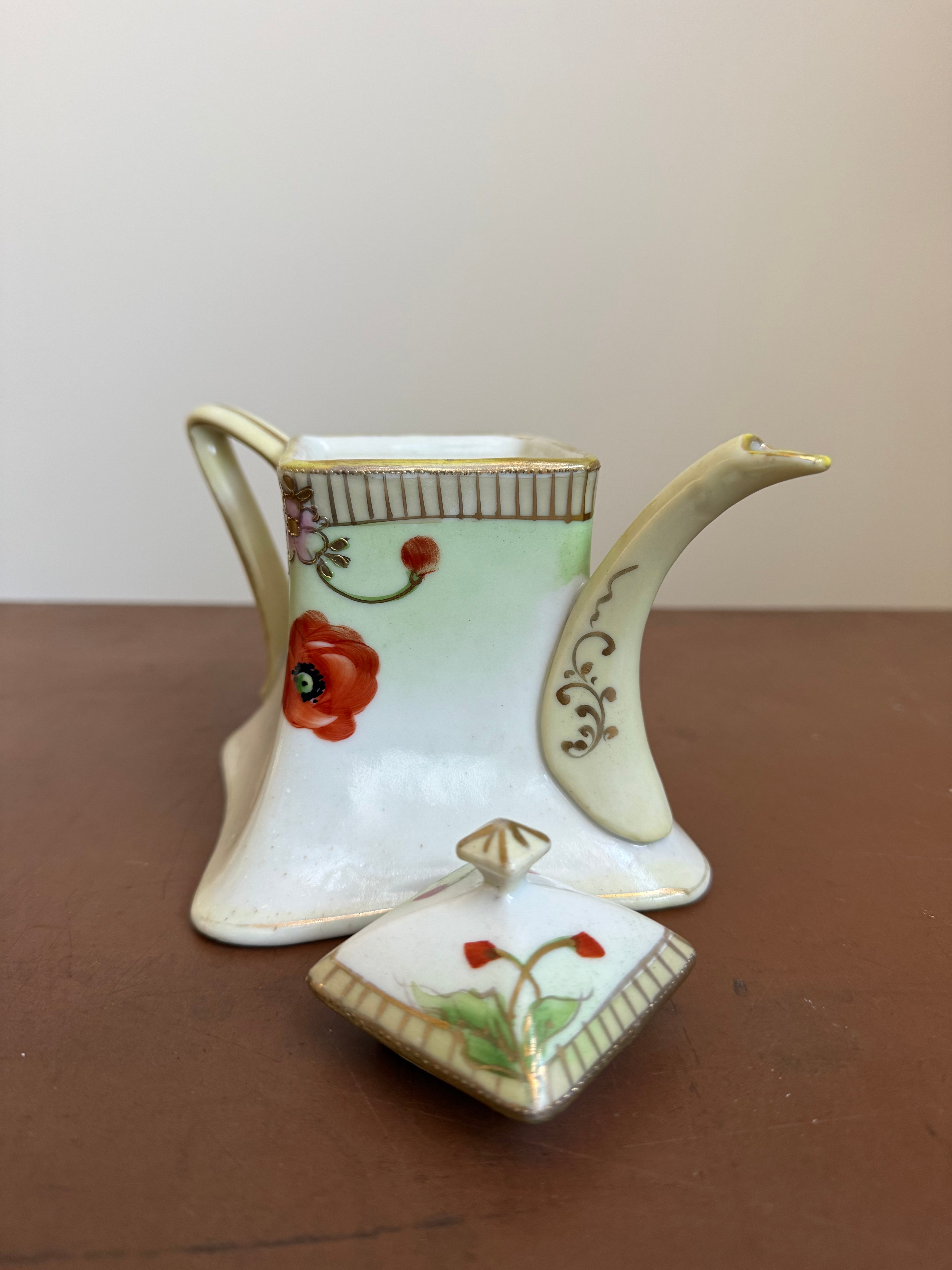Antique Early Japanese Tea Pot -  Art Nouveau Style