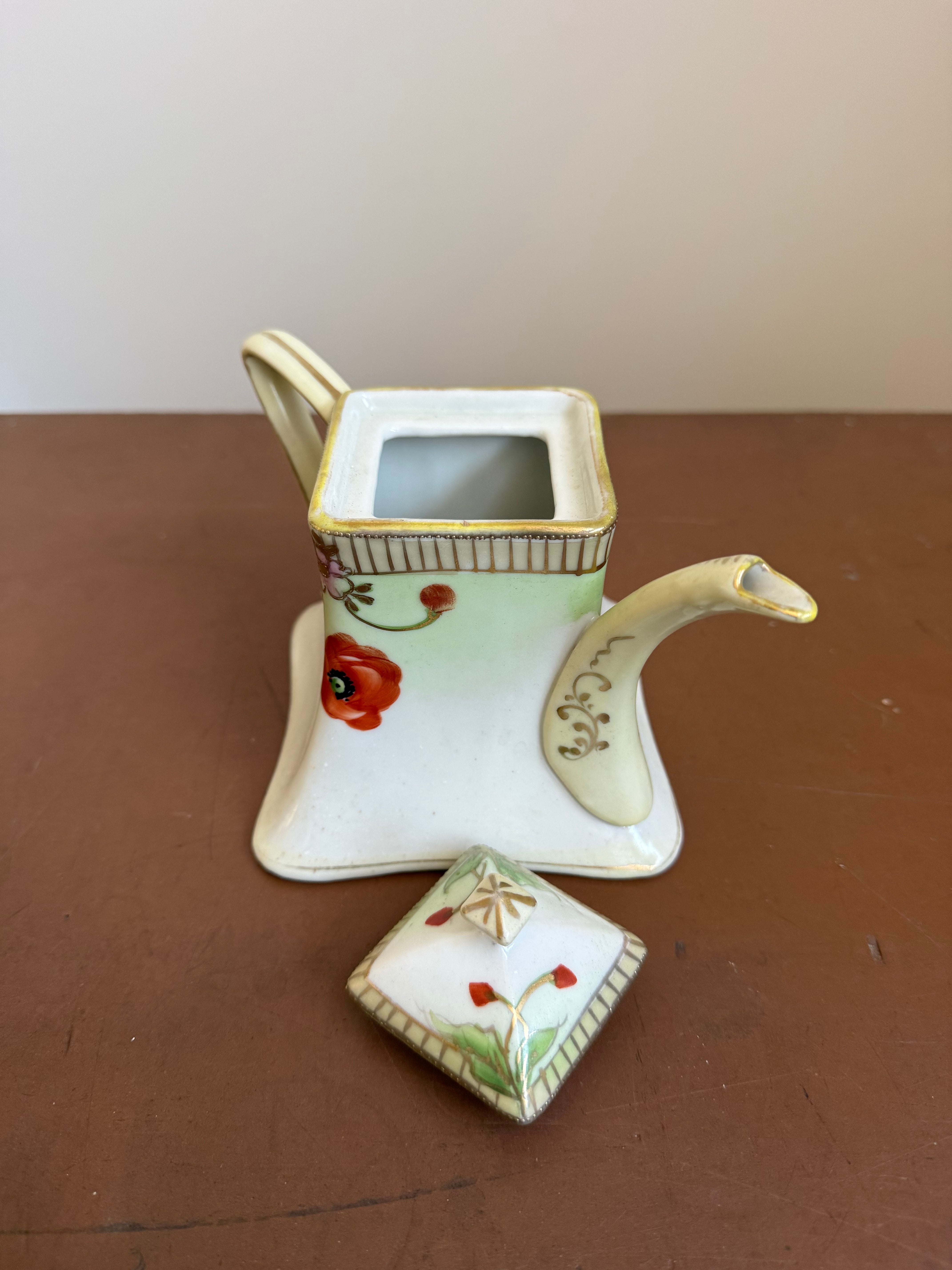 Antique Early Japanese Tea Pot -  Art Nouveau Style