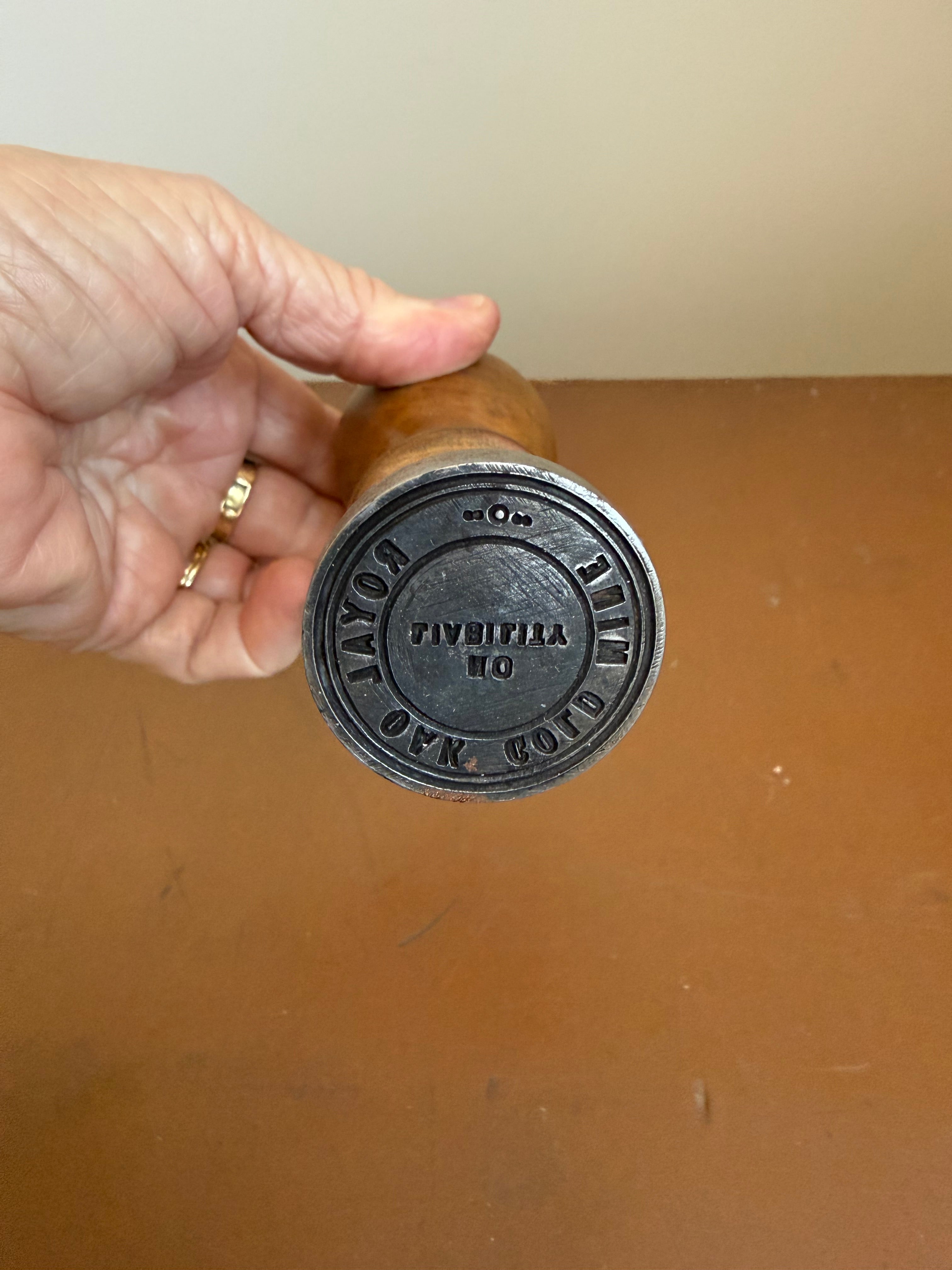 Rare Royal Oak Gold Mine Wax Seal Stamp