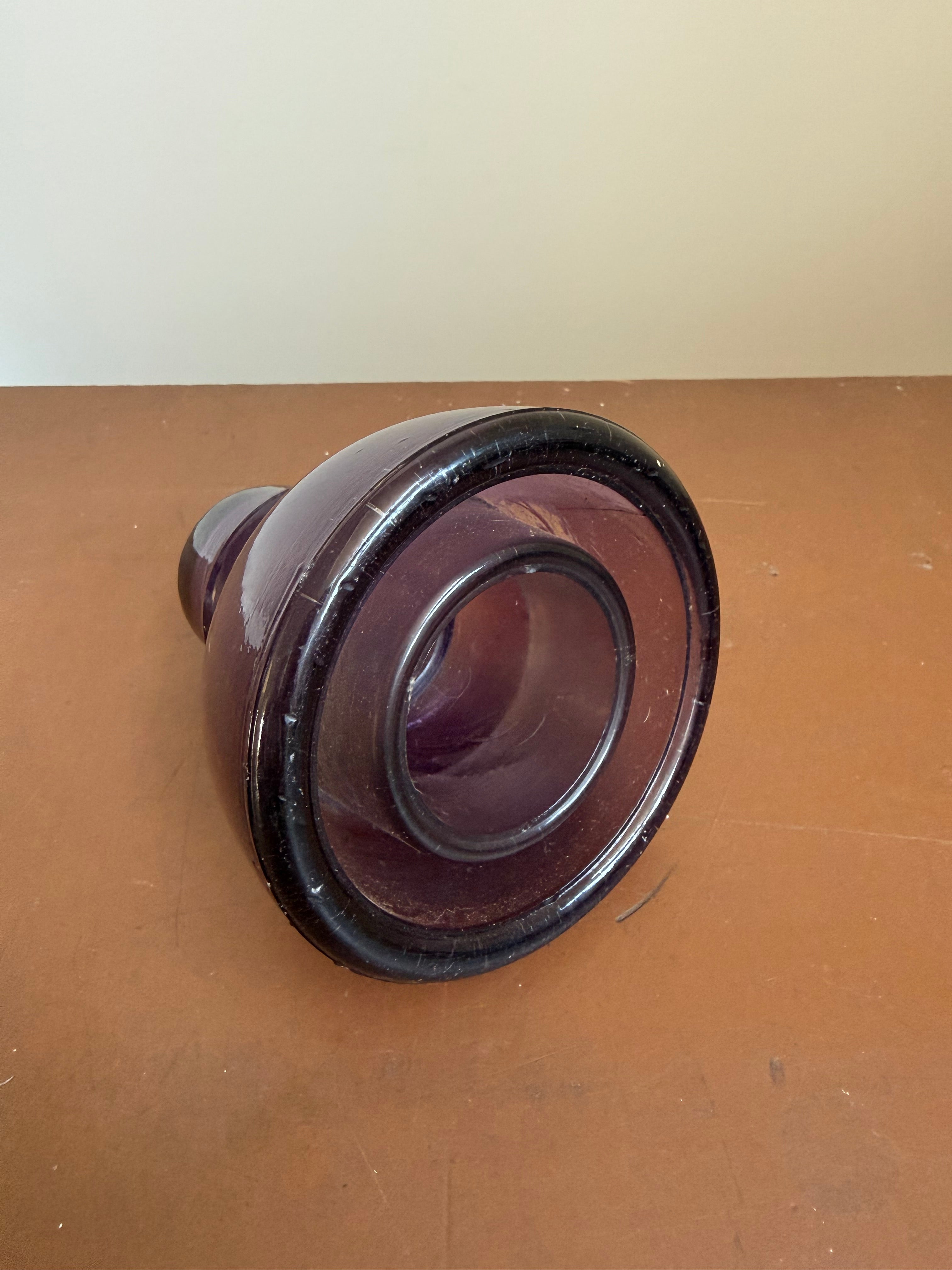 Vintage Amethyst Glass Australian Telegraph Insulator