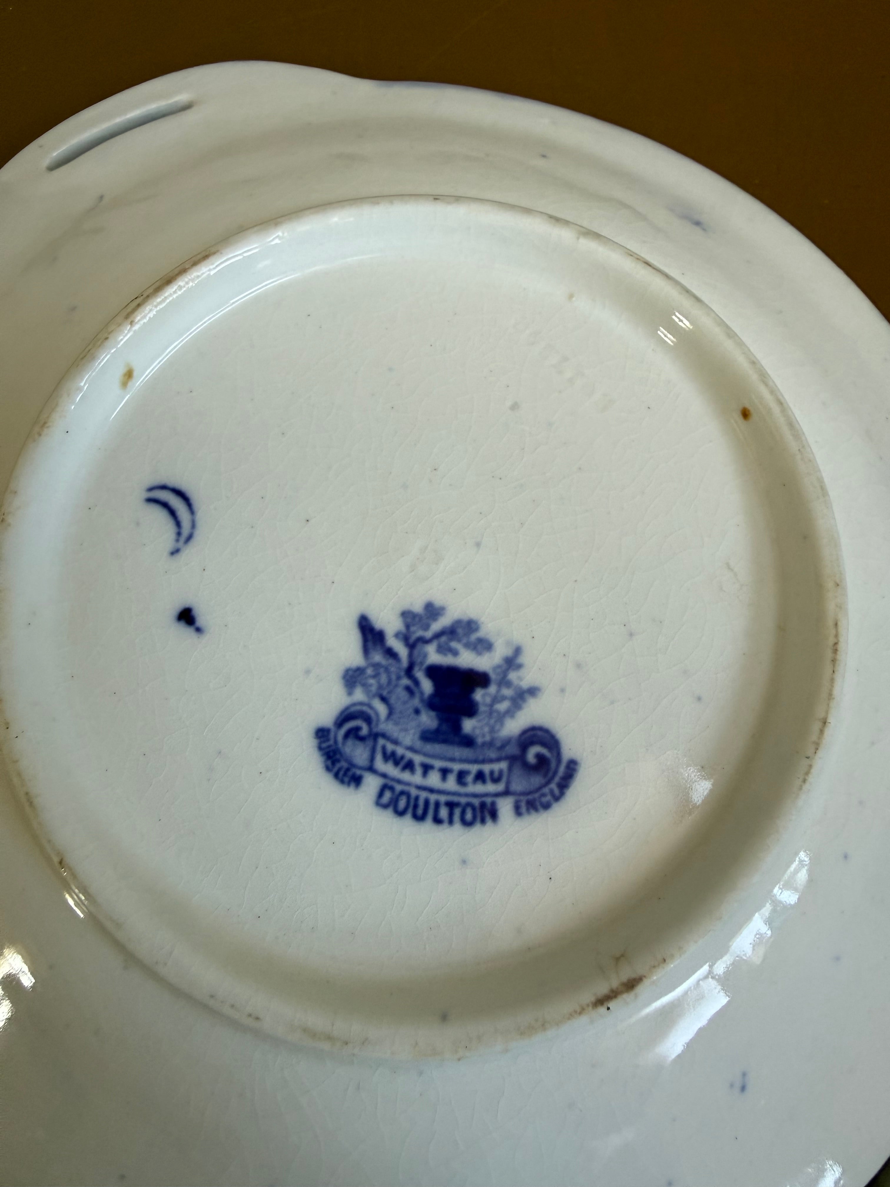 Vintage Doulton Watteau Pattern Plate