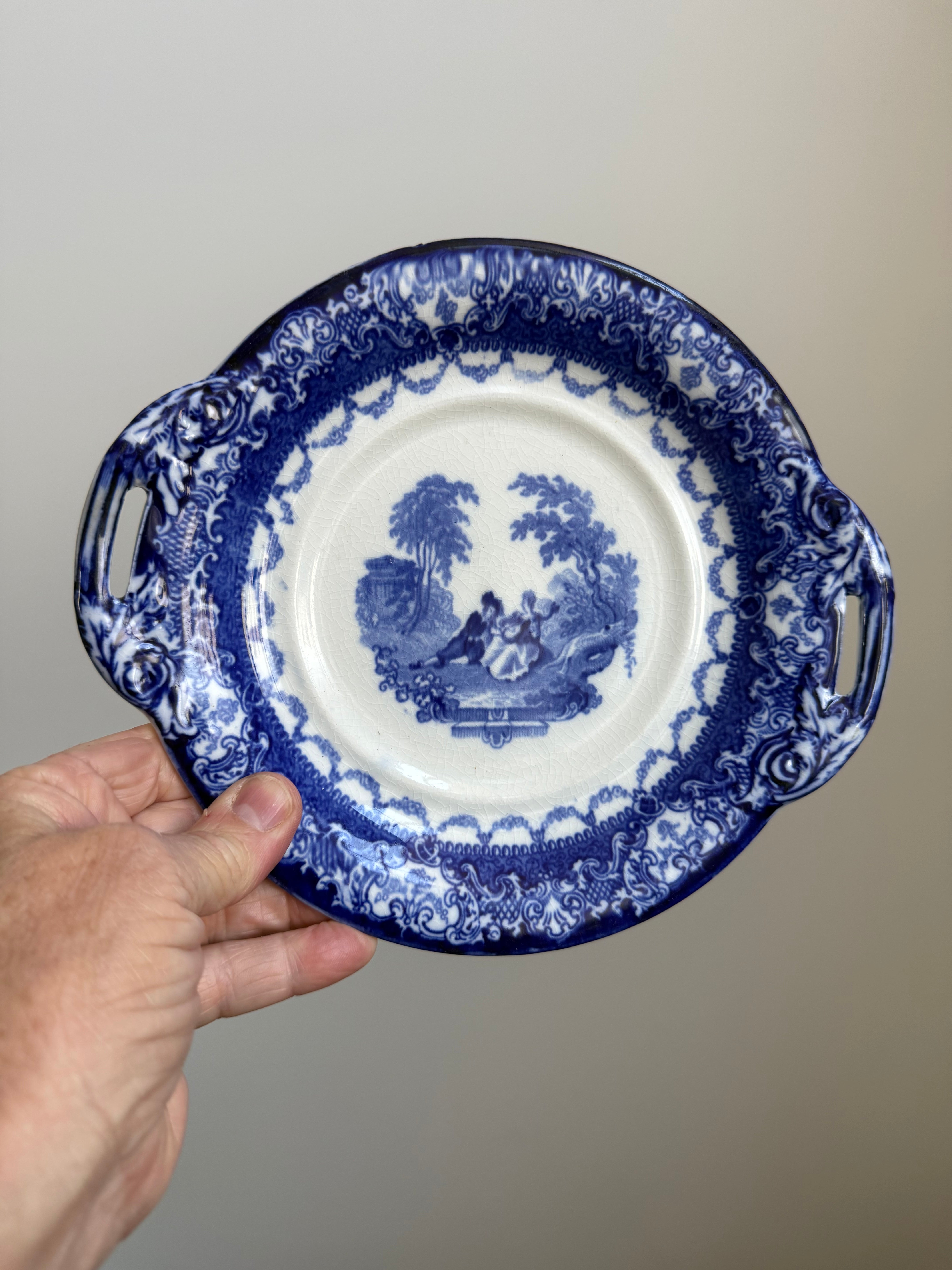 Vintage Doulton Watteau Pattern Plate
