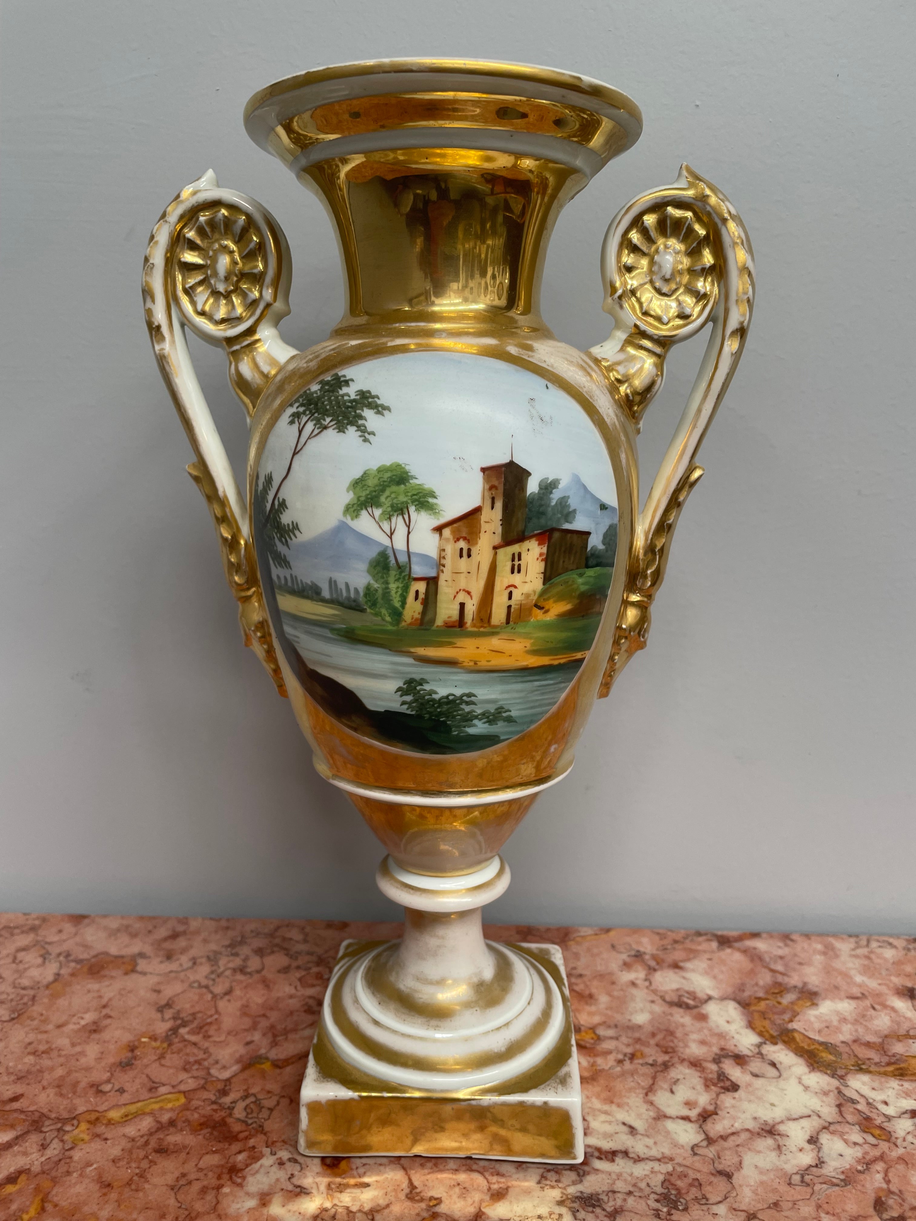 Antique Paris Porcelain Vase
