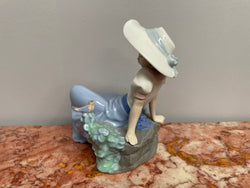 Nao Girl With Bird Figurine | Antique & Vintage | Moonee Ponds Antiques | Australia Wide Delivery
