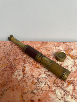 Antique Four Draw Mahogany Brass Telescope | Antique & Vintage | Moonee Ponds Antiques | Australia Wide Delivery