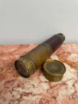 Antique Four Draw Mahogany Brass Telescope | Antique & Vintage | Moonee Ponds Antiques | Australia Wide Delivery