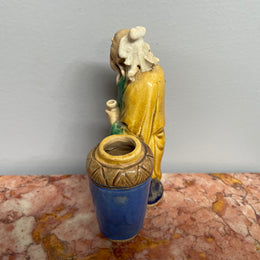 Vintage Chinese Pottery Figurine