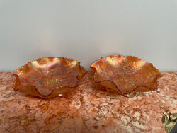 Pair of Antique Carnival Glass Bowls | Antique & Vintage | Moonee Ponds Antiques | Australia Wide Delivery