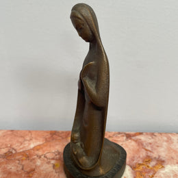 Bronze Statue of Mother and Child