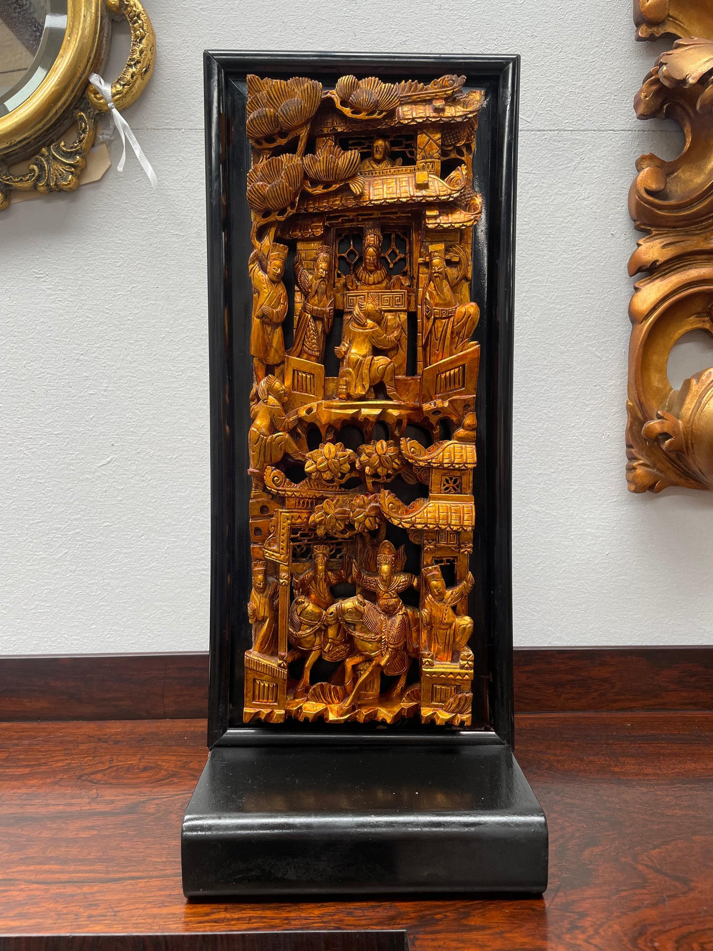 Vintage Japanese Gilt wood Carving