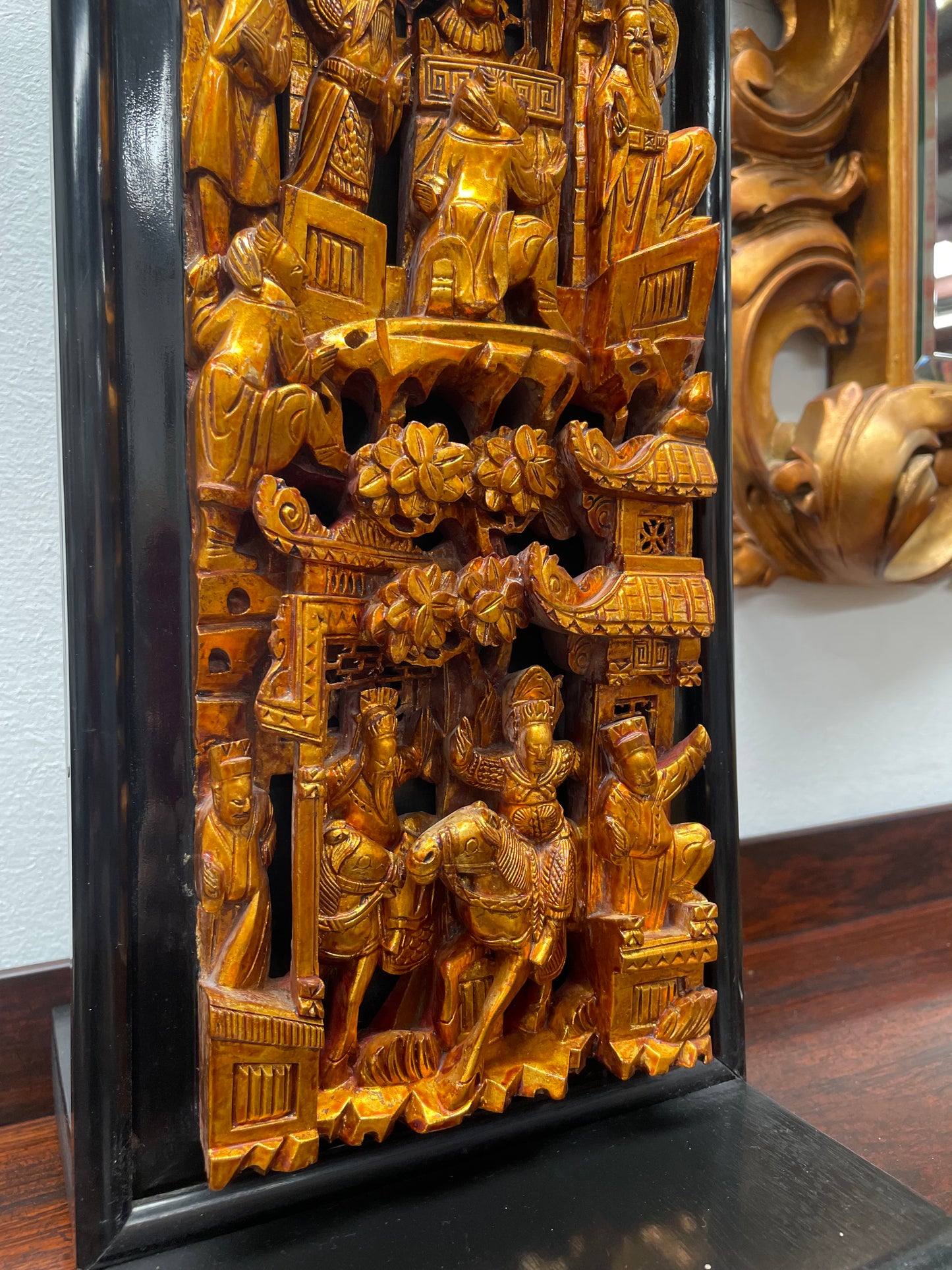 Vintage Japanese Gilt wood Carving