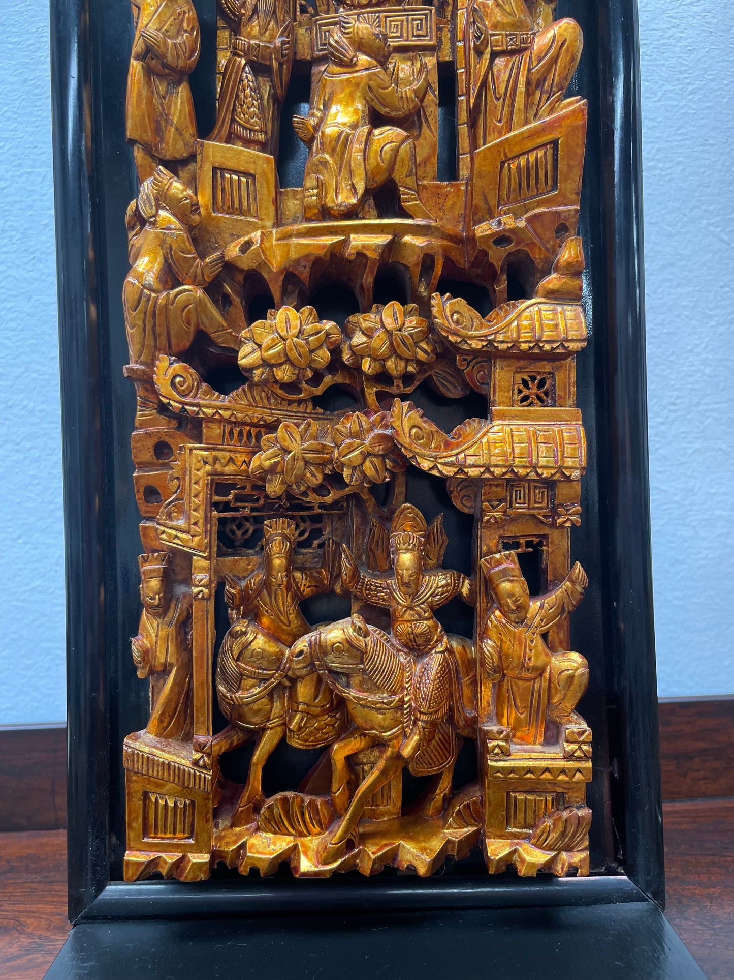 Vintage Japanese Gilt wood Carving