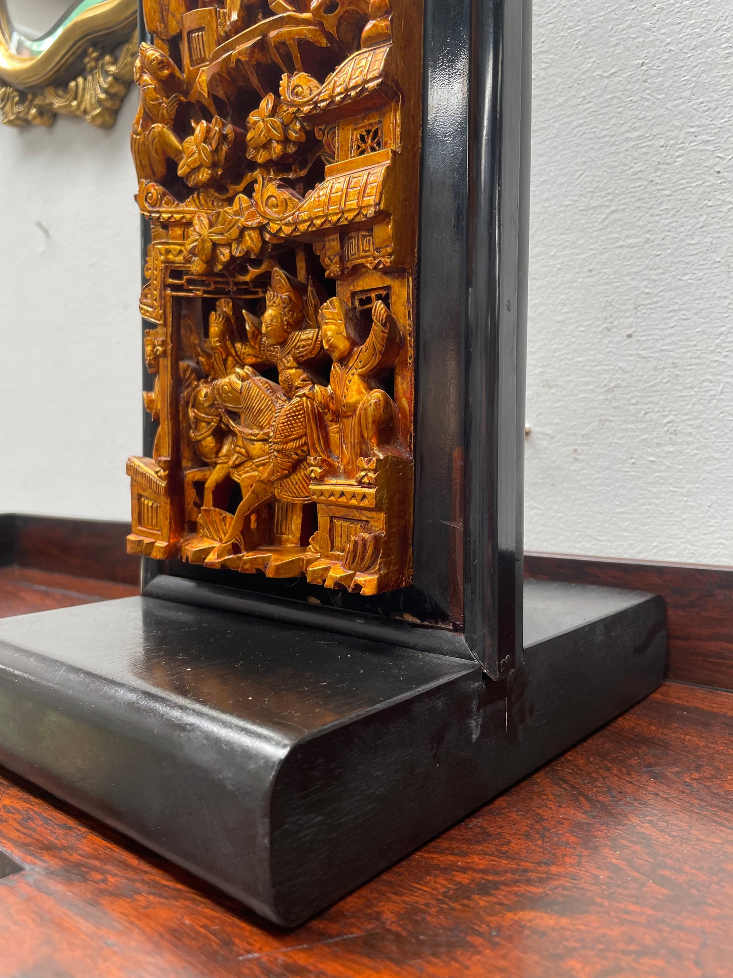 Vintage Japanese Gilt wood Carving