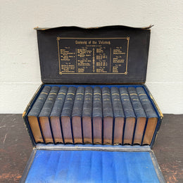 Rare Set of the Complete Works of Shakespeare 12 Volumes in Leather Presentation Case