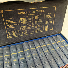 Rare Set of the Complete Works of Shakespeare 12 Volumes in Leather Presentation Case