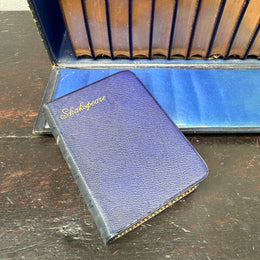 Rare Set of the Complete Works of Shakespeare 12 Volumes in Leather Presentation Case