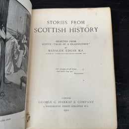 "Told Through the Ages" Stories From Scottish History Leather Bound Book