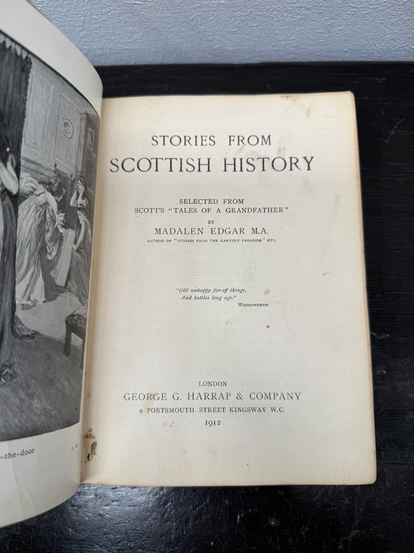"Told Through the Ages" Stories From Scottish History Leather Bound Book
