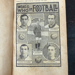 Whos Who in Football Supplement to "The Marvel" Newspaper 1921