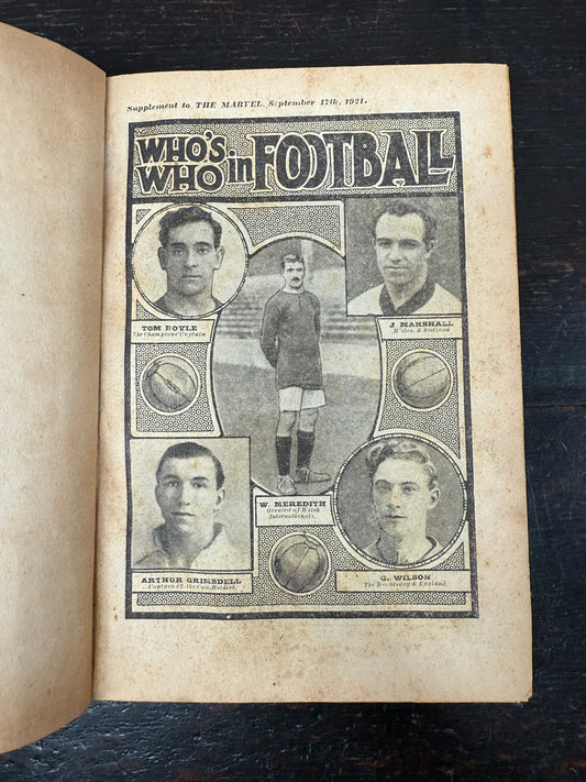 Whos Who in Football Supplement to "The Marvel" Newspaper 1921