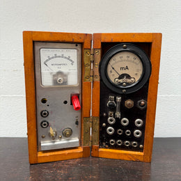 Vintage Dual Multi Purpose Electrical Testing Meter