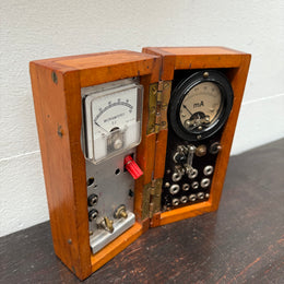 Vintage Dual Multi Purpose Electrical Testing Meter