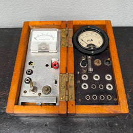 Vintage Dual Multi Purpose Electrical Testing Meter