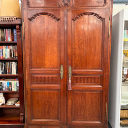 Louis XV Style Fruitwood 2 Door Armoire Circa: 1880.