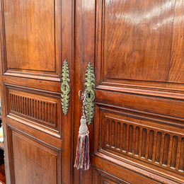 Louis XV Style Fruitwood 2 Door Armoire Circa: 1880.