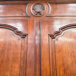 Louis XV Style Fruitwood 2 Door Armoire Circa: 1880.